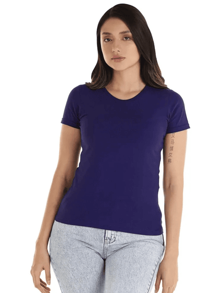 Polera m/c algodón mujer 12