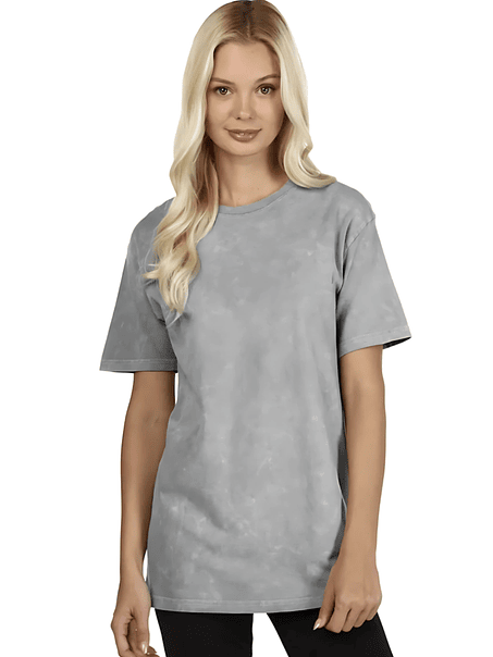 Polera m/corta mineral wash mujer 3