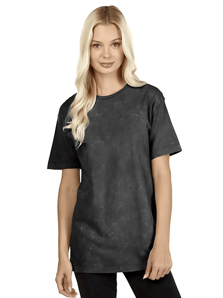Polera m/corta mineral wash mujer 5