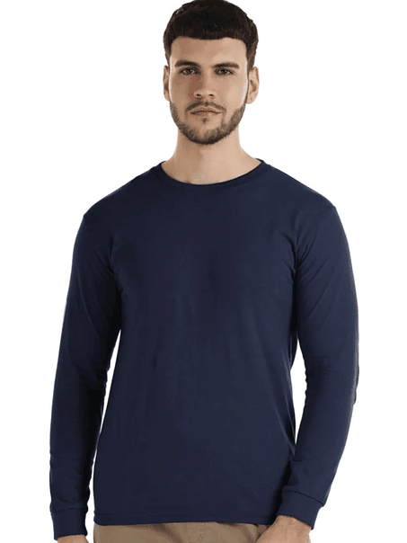 Polera m/larga algodón hombre 3