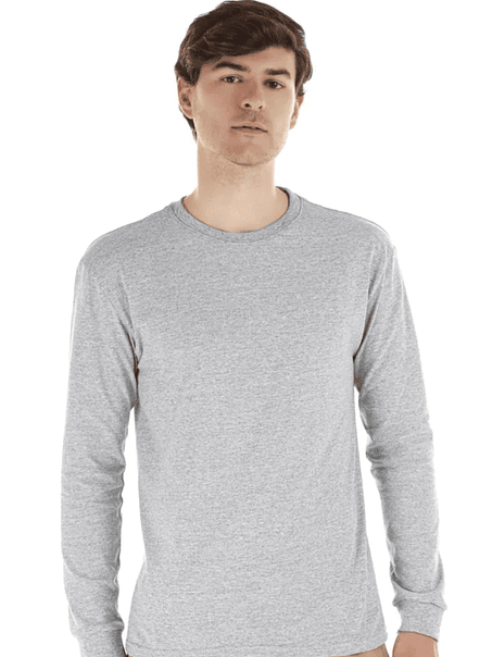 Polera m/larga algodón hombre 4