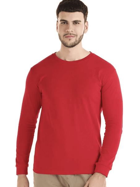 Polera m/larga algodón hombre 5