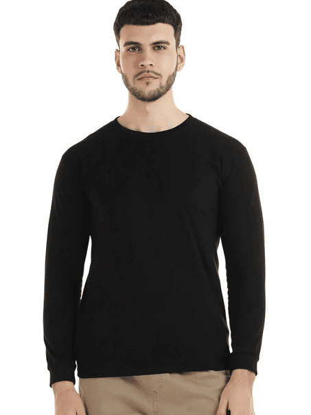 Polera m/larga algodón hombre 6