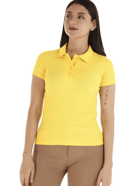 Polera m/corta pique mujer 12