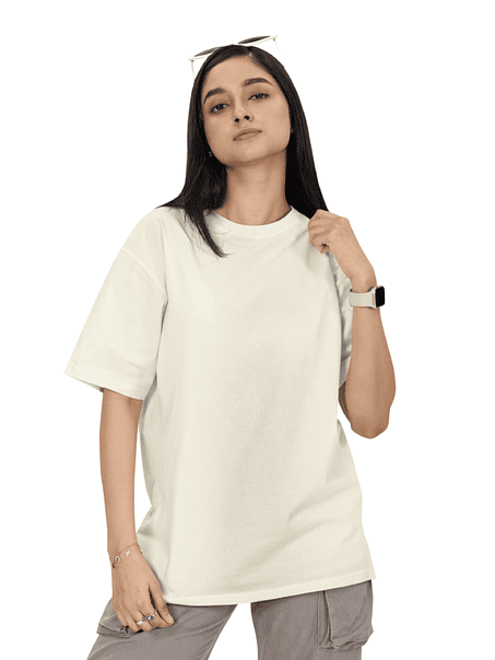 Polera Oversize m/corta algodón mujer 2