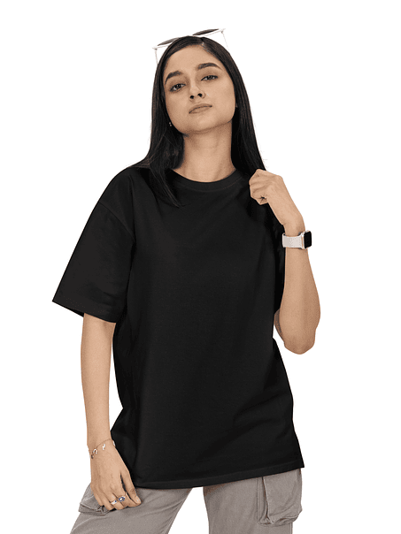 Polera Oversize m/corta algodón mujer 6