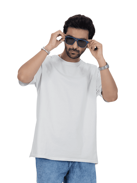 Polera Oversize m/corta algodón hombre 4