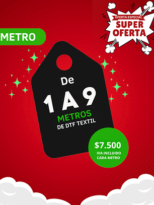 DTF Textil 31 cm – Valor por metro suelto
