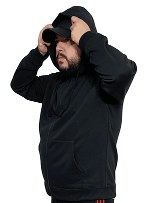 Poleron canguro con cierre unisex (Sin estampado)