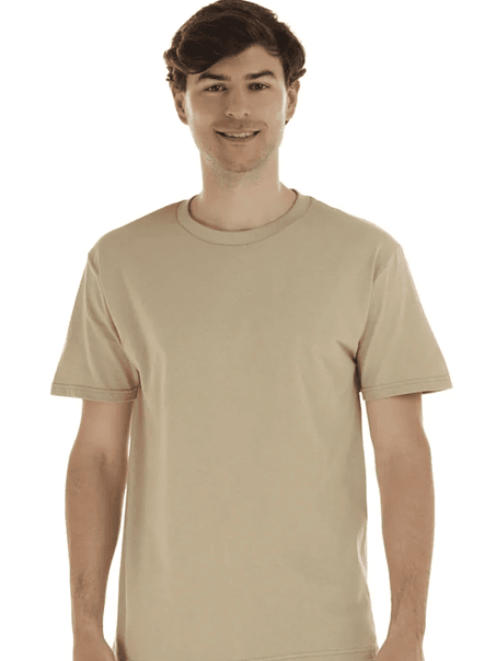 Polera m/c algodón hombre (Sin estampado) 8