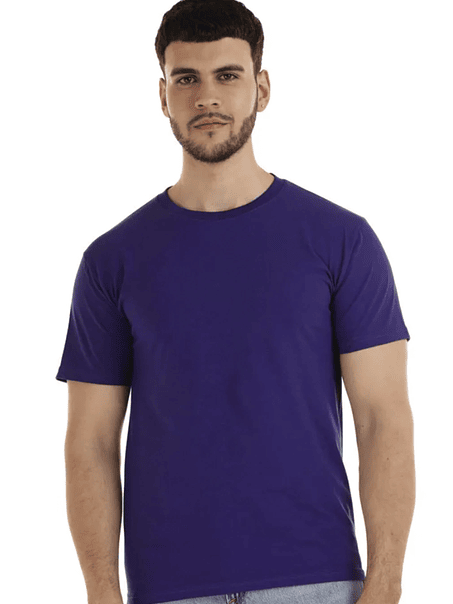 Polera m/c algodón hombre (Sin estampado) 18