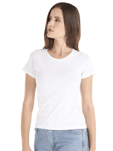 Polera m/c algodón mujer (Sin estampado) 4