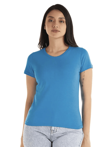 Polera m/c algodón mujer (Sin estampado) 7