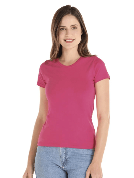 Polera m/c algodón mujer (Sin estampado) 10