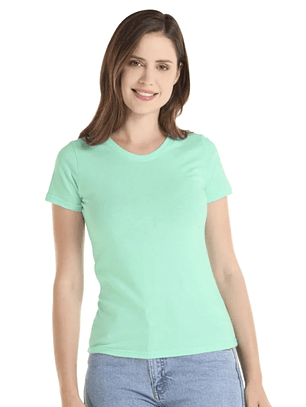 Polera m/c algodón mujer 