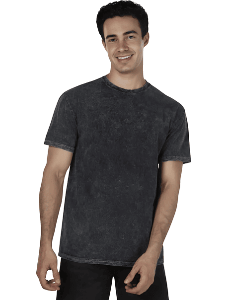 Polera m/corta mineral wash hombre (Sin estampado) 1