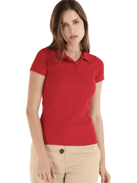 Polera m/corta pique mujer (Sin estampado) 5