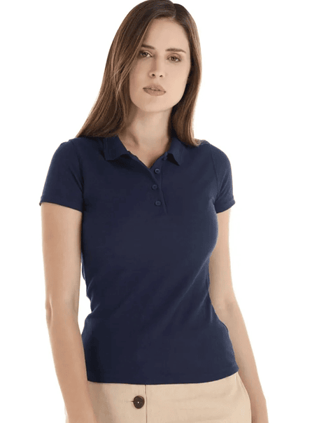 Polera m/corta pique mujer (Sin estampado) 7
