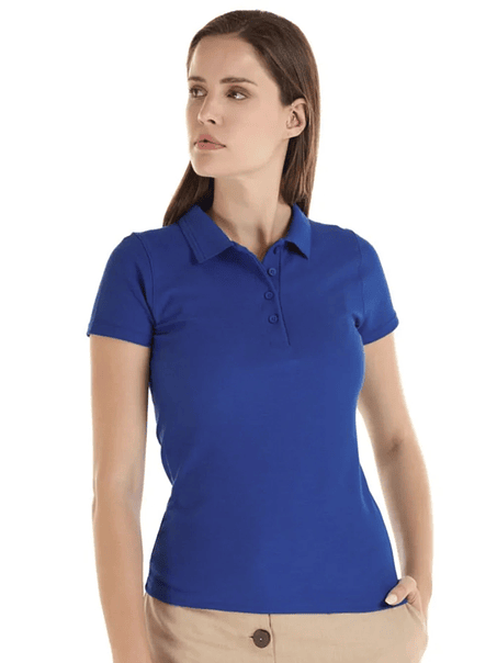 Polera m/corta pique mujer (Sin estampado) 9