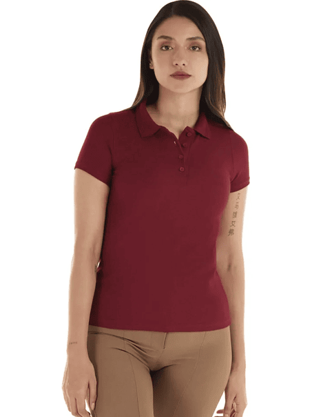 Polera m/corta pique mujer (Sin estampado) 10