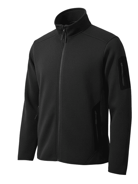 Poleron polar con cierre jaspe Unisex  (Sin estampado) 2