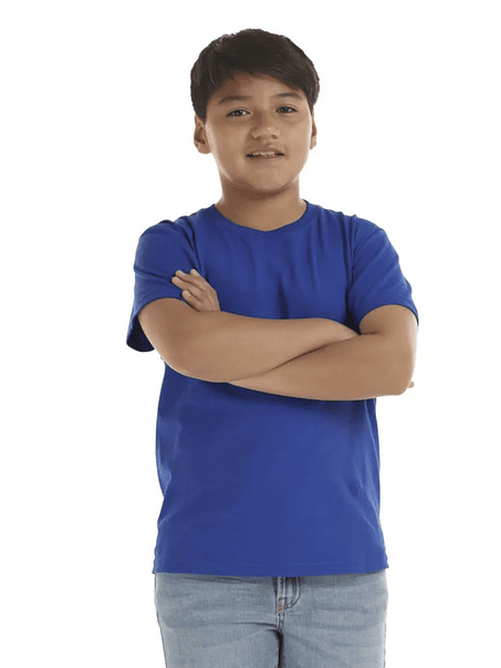 Polera m/c algodón infantil (Sin estampado) 18