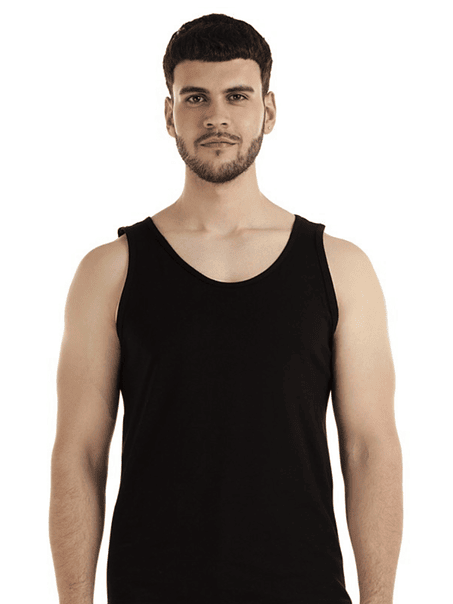 Polera musculosa algodón hombre (SIN ESTAMPADO) 1