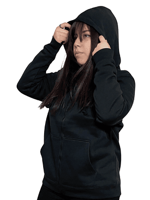 Poleron canguro con cierre unisex 