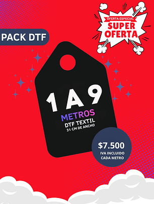 DTF Textil 31 cm – Valor por metro suelto
