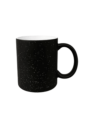 Tazón Mágico Cambia Color Negro Glitter 11 oz / 325 ml