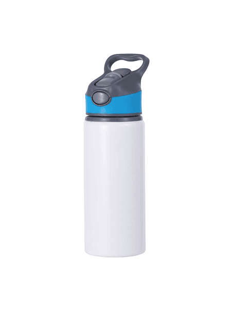 Botella de Aluminio Blanca con Tapa de Color BestSub 22 oz / 650 ml 4