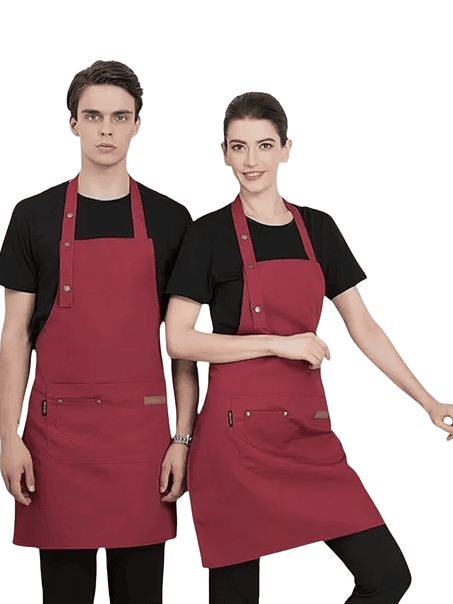 Delantal de Cocina Unisex con Bolsillos 4