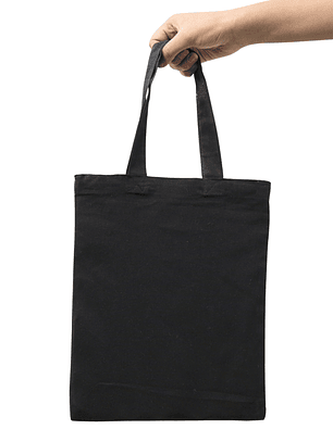  Bolsa de algodón negra 132gr | 30x24 (cm)