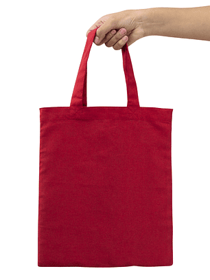 Bolsa de algodón roja 132gr | 30x24 (cm)