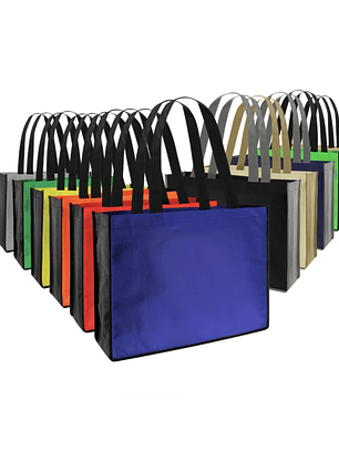 Bolsa Reutilizable TNT Bicolor 40 x 30 x 10 cm