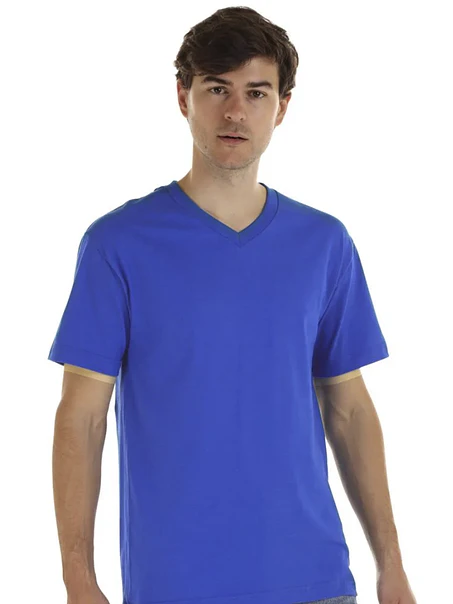 POLERA M/C ALGODÓN CUELLO V HOMBRE 4