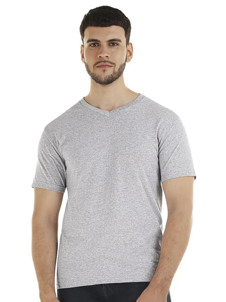 POLERA M/C ALGODÓN CUELLO V HOMBRE 5