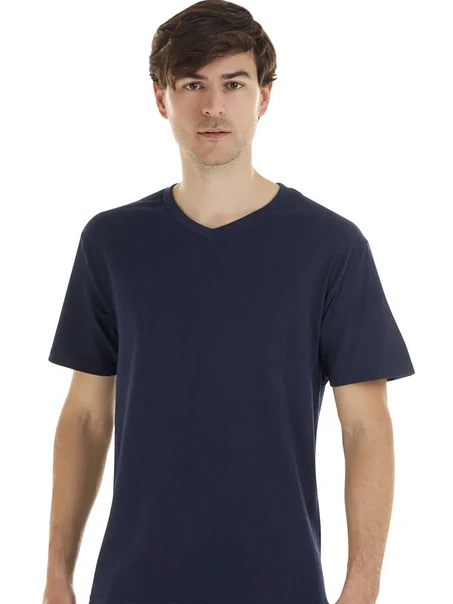 POLERA M/C ALGODÓN CUELLO V HOMBRE 6