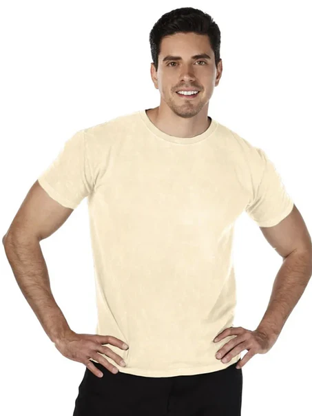 POLERA M/C ALGODÓN MINERAL WASH HOMBRE 3