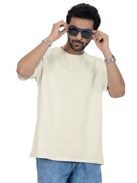 POLERA M/C ALGODÓN OVERSIZE HOMBRE 1