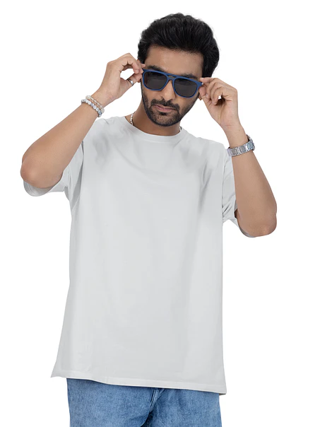 POLERA M/C ALGODÓN OVERSIZE HOMBRE 3