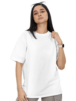 POLERA M/C ALGODÓN OVERSIZE MUJER
