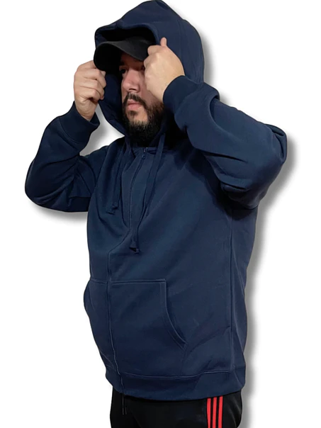 POLERON CANGURO CON CIERRE HOMBRE (UNISEX) 1