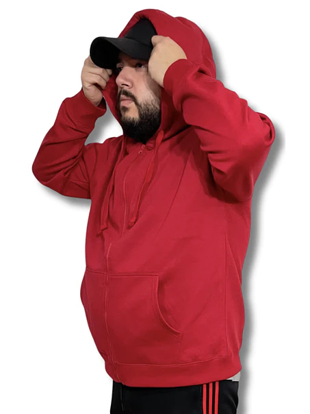 POLERON CANGURO CON CIERRE HOMBRE (UNISEX) 2