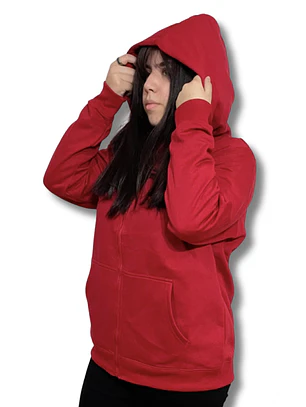 POLERON CANGURO CON CIERRE MUJER (UNISEX)