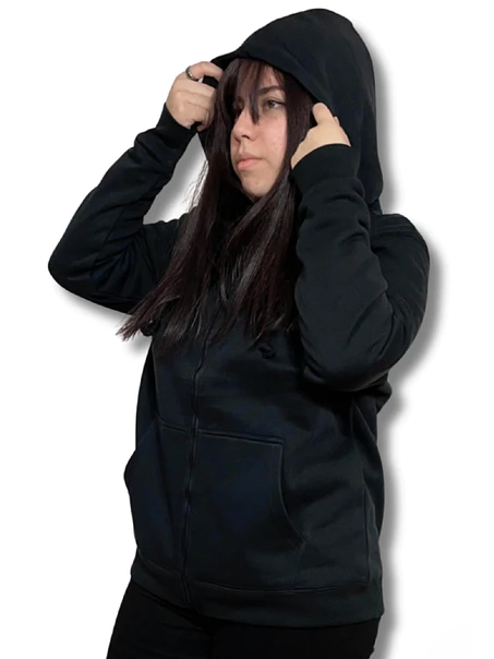 POLERON CANGURO CON CIERRE MUJER (UNISEX) 3