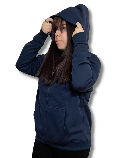 POLERON CANGURO CON CIERRE MUJER (UNISEX) 4