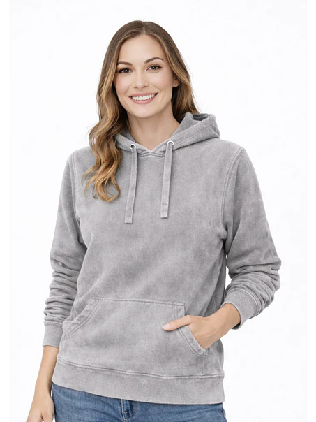 POLERON CANGURO PREMIUM MINERAL WASH MUJER 5