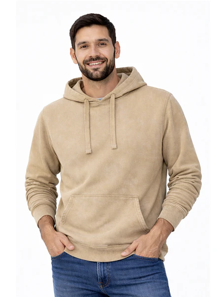 POLERON CANGURO PREMIUM MINERAL WASH HOMBRE 2