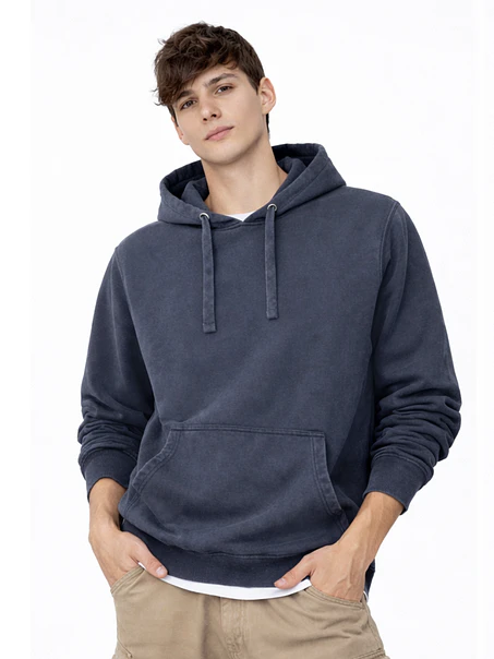 POLERON CANGURO PREMIUM MINERAL WASH HOMBRE 3